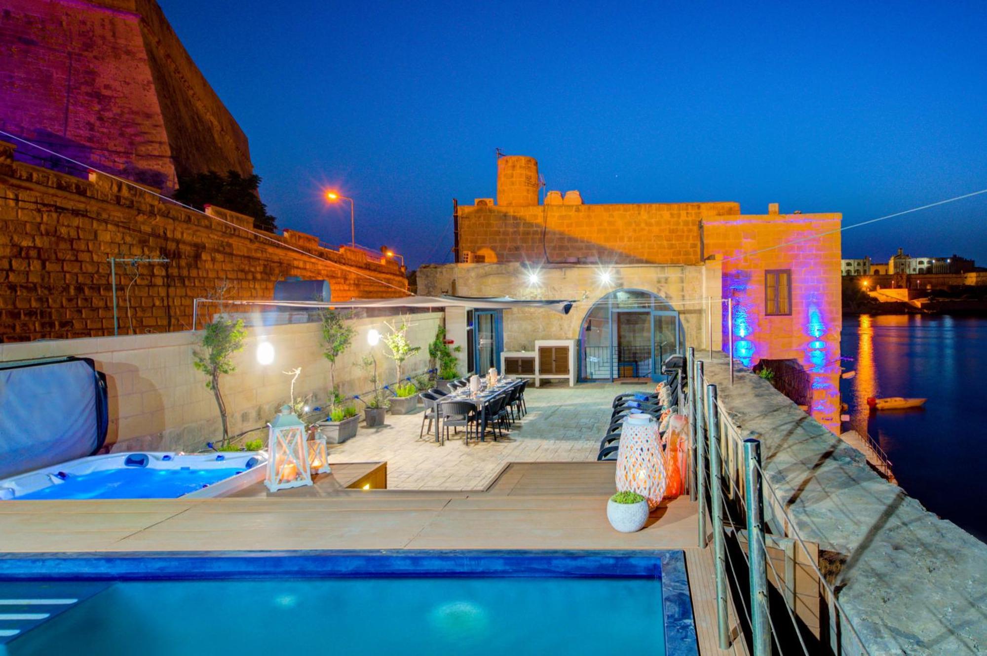 Valletta Waterfront Villa With Pool And Jacuzzi Buitenkant foto