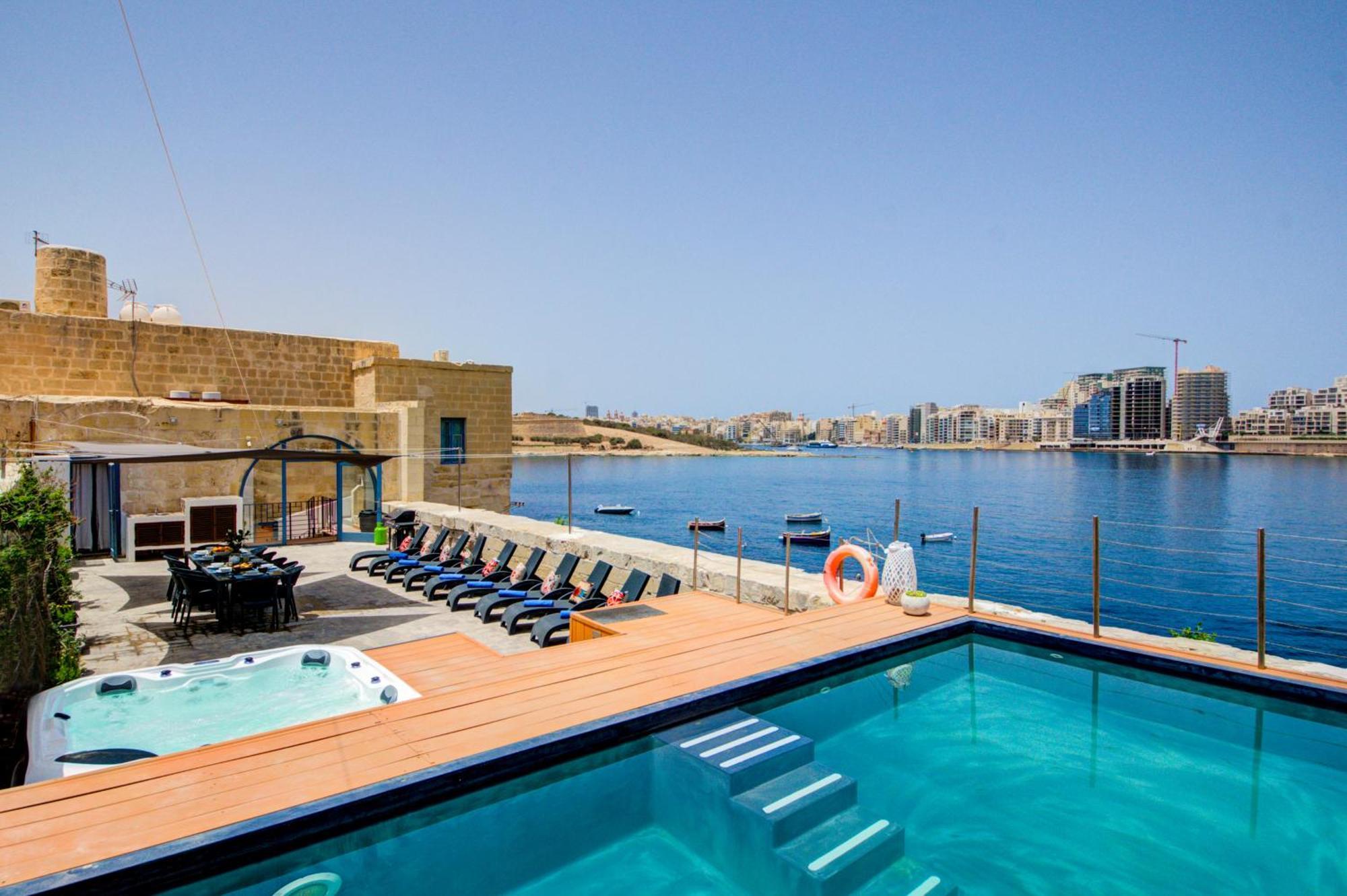 Valletta Waterfront Villa With Pool And Jacuzzi Buitenkant foto