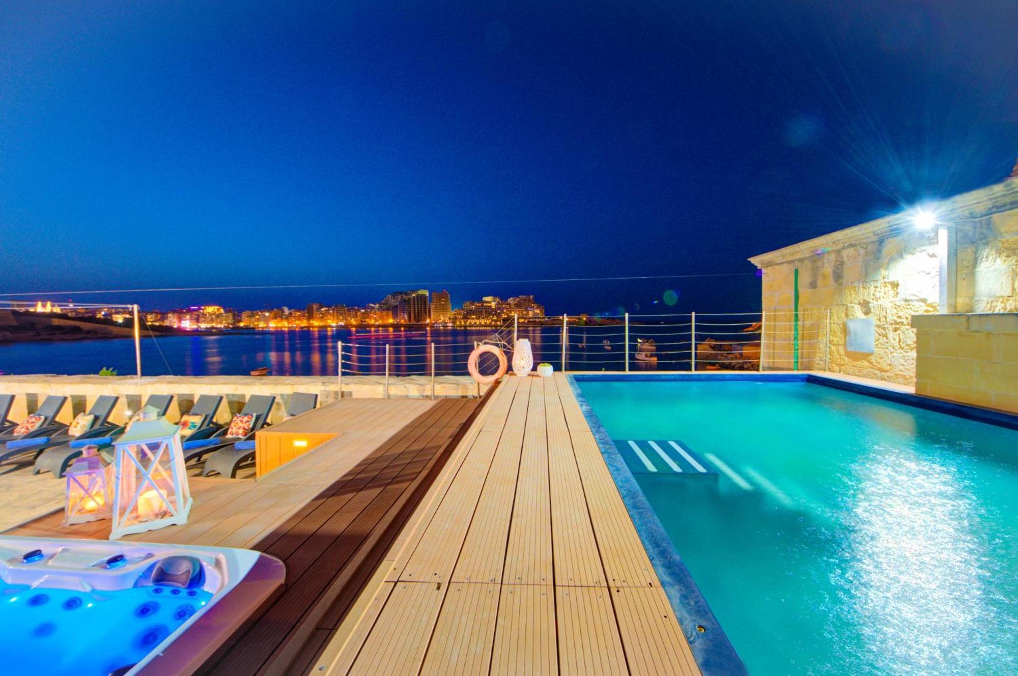 Valletta Waterfront Villa With Pool And Jacuzzi Buitenkant foto