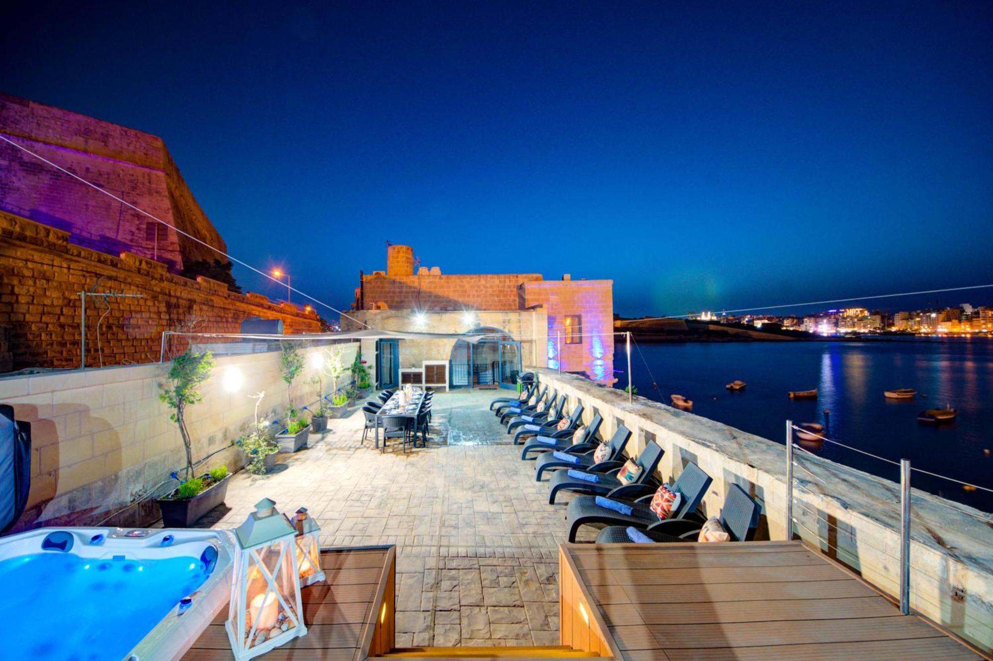 Valletta Waterfront Villa With Pool And Jacuzzi Buitenkant foto